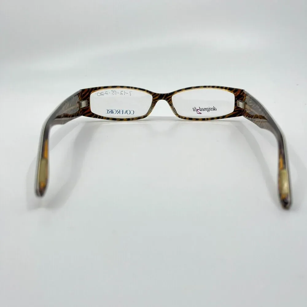 CoverGirl Women's Eyeglasses Frame Black Orange CG0416 53-15-140‎ H6722